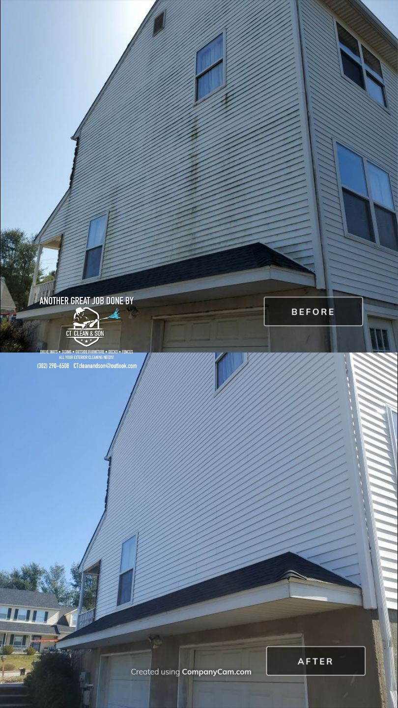 House wash before and after