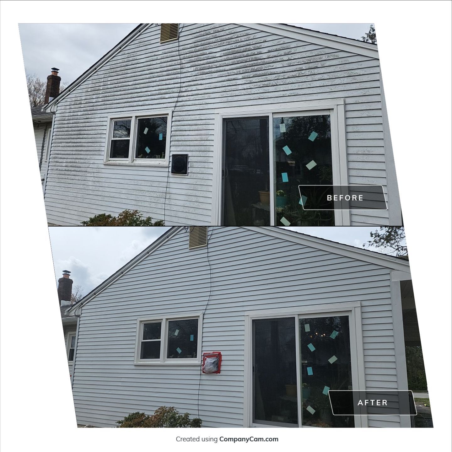 Vinyl siding cleaning