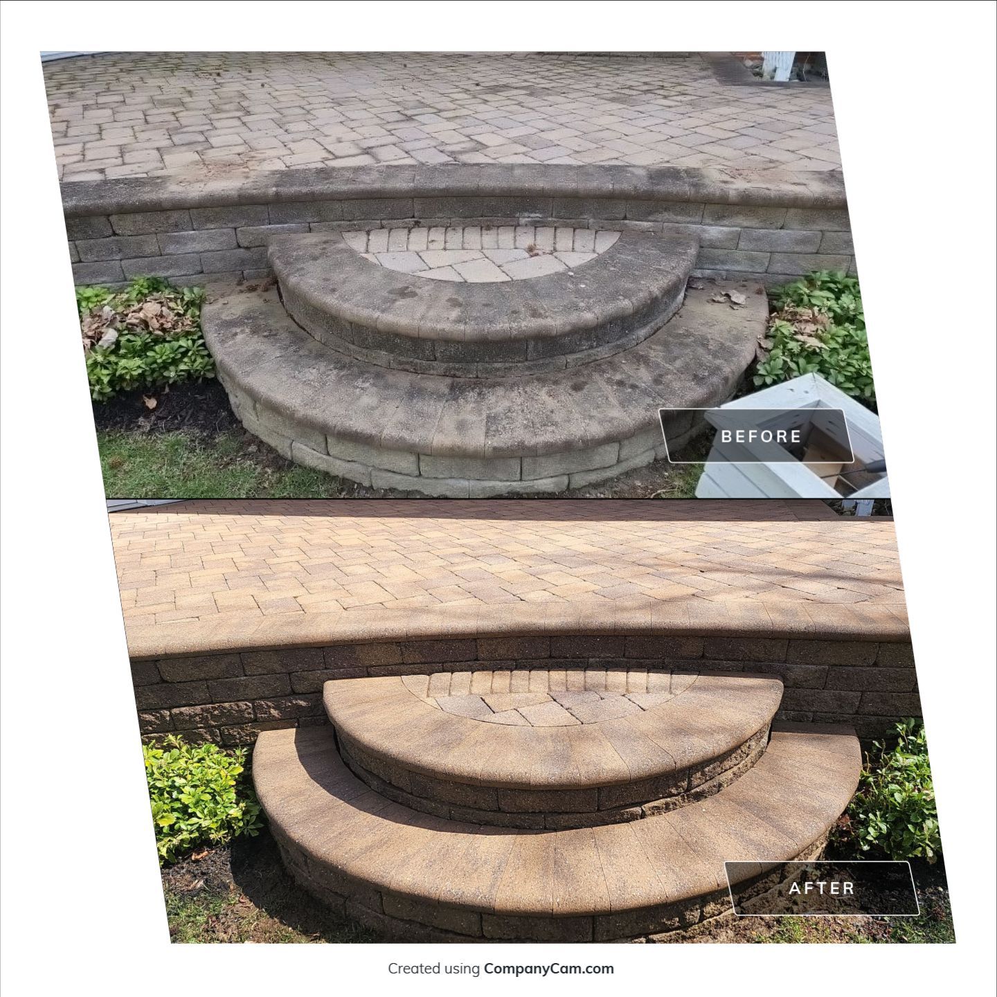 Paver steps restoration