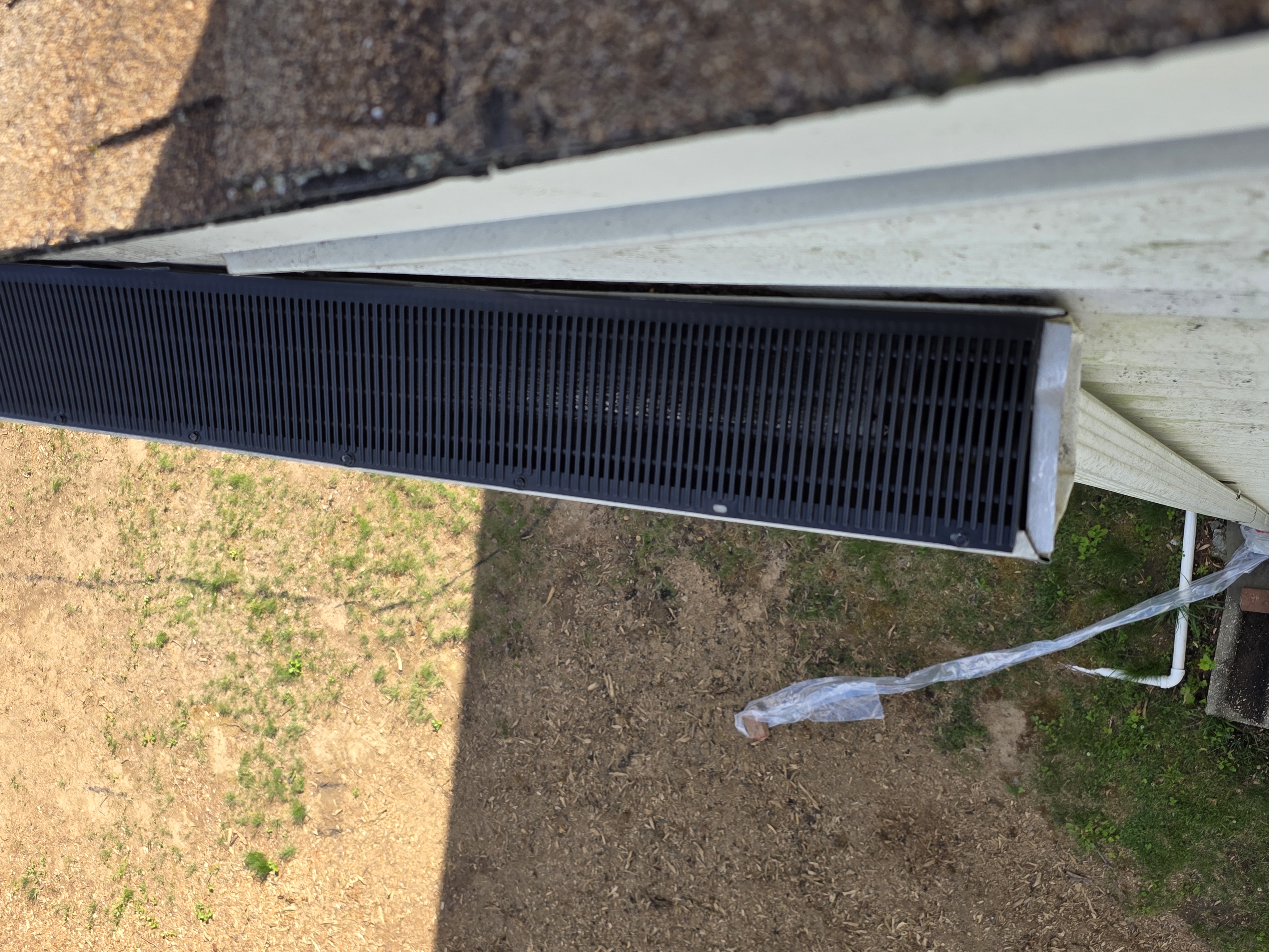 Leaf-protection gutter guards on a Greenville DE rooftop