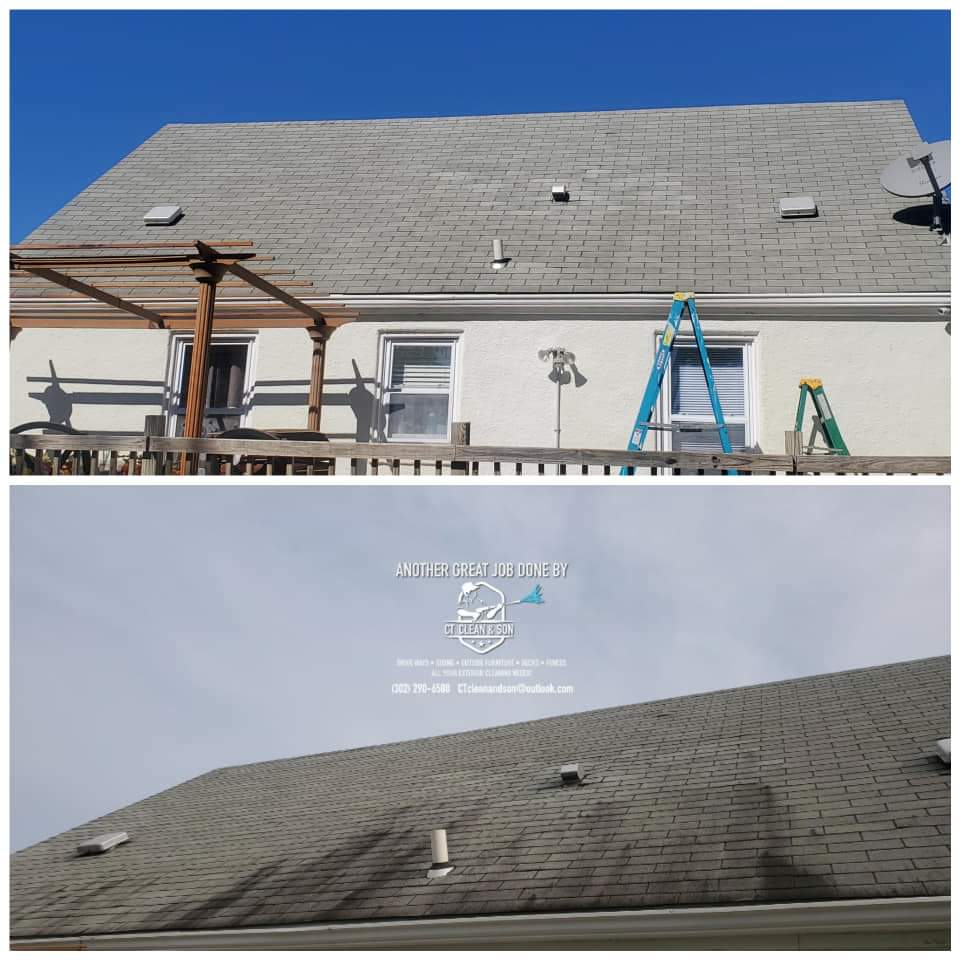 Roof Cleaning in Delaware — Safe Soft Washing by CT Clean and Son